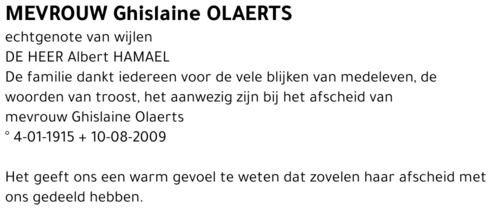 Ghislaine OLAERTS