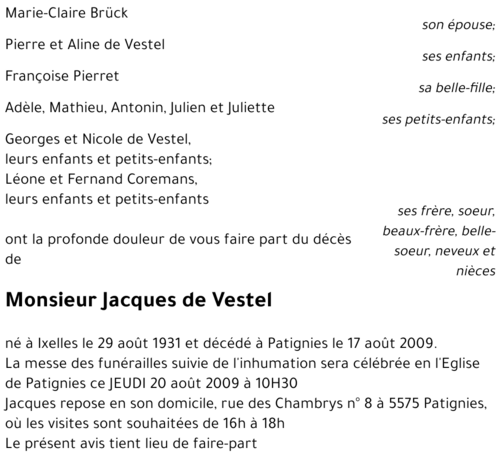 Jacques de Vestel
