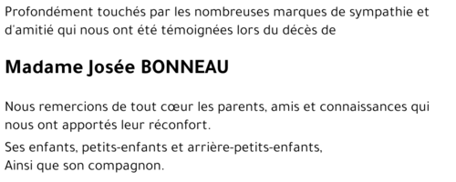 Josée BONNEAU
