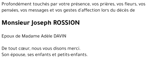 Joseph ROSSION