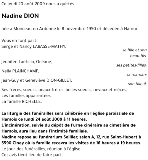 Nadine DION