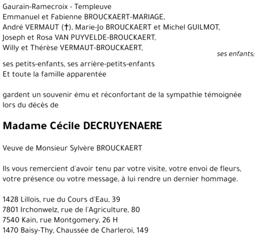 Cécile DECRUYENAERE