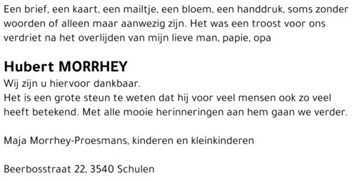 Hubert Morrhey