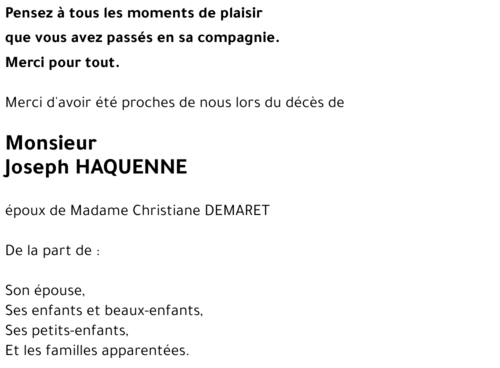 Joseph HAQUENNE