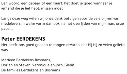 Peter Eerdekens