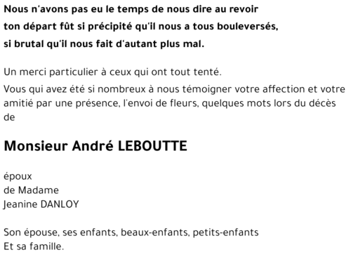 André LEBOUTTE