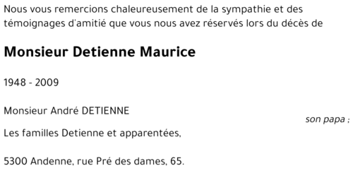 Detienne Maurice