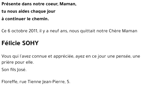 Félicie SOHY