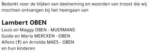 Lambert Oben
