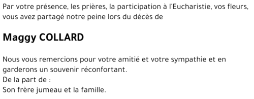 Maggy COLLARD