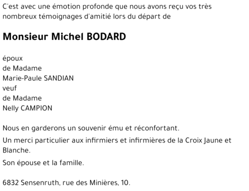 Michel BODARD