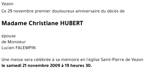 Christiane HUBERT