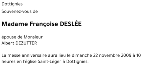 Françoise DESLEE