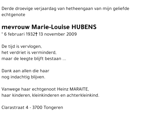 Marie-Louise Hubens