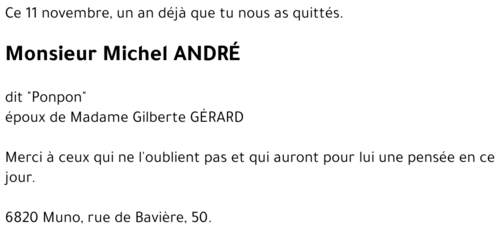 Michel ANDRÉ