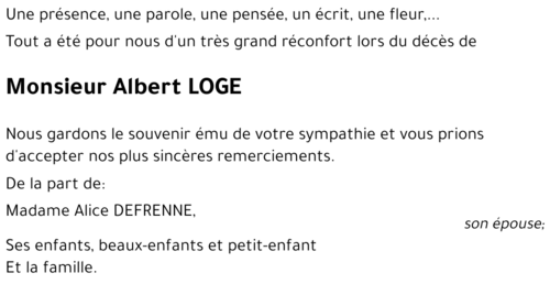 Albert LOGE