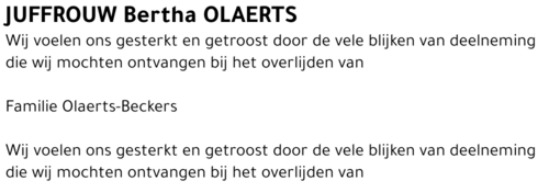Bertha OLAERTS