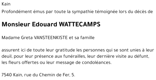 Edouard WATTECAMPS