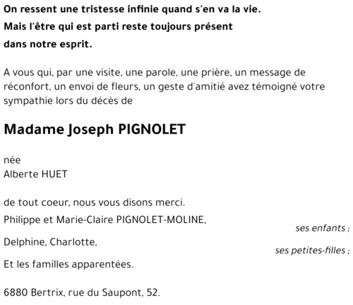 Joseph PIGNOLET