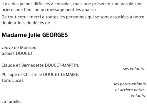 Julie GEORGES