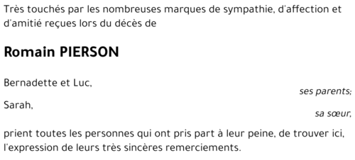 Romain PIERSON