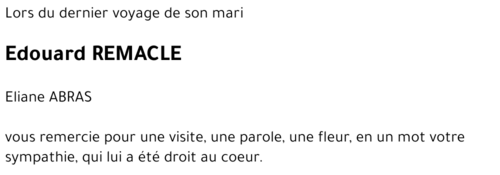 Edouard REMACLE