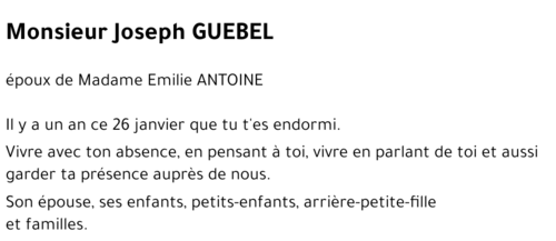 Joseph GUEBEL