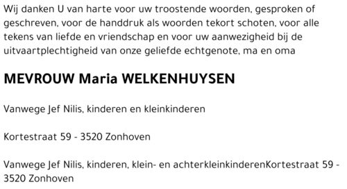 Maria Welkenhuysen
