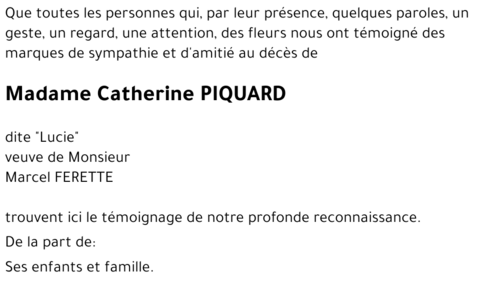 Catherine PIQUARD