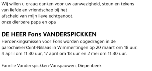 Fons Vanderspickken
