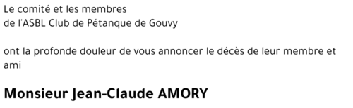 Jean-Claude AMORY