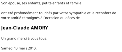 Jean-Claude AMORY