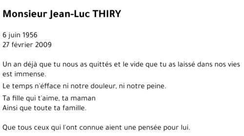 Jean-Luc THIRY