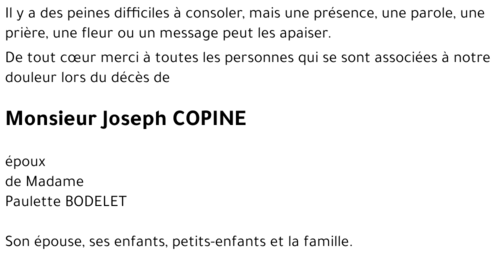 Joseph COPINE