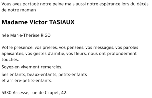 Marie-Thérèse RIGO