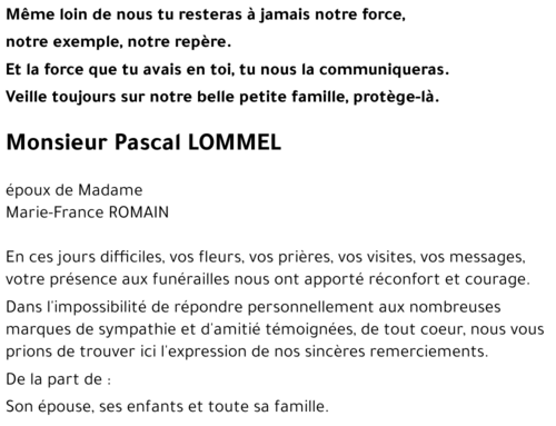 Pascal LOMMEL
