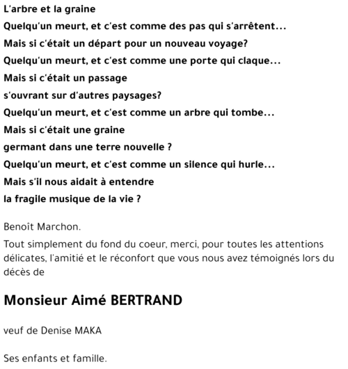 Aimé BERTRAND