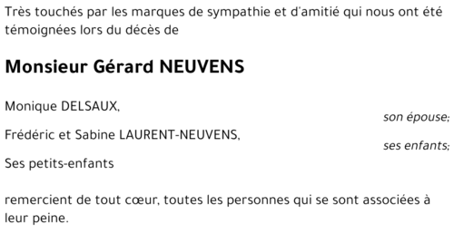 Gerard NEUVENS