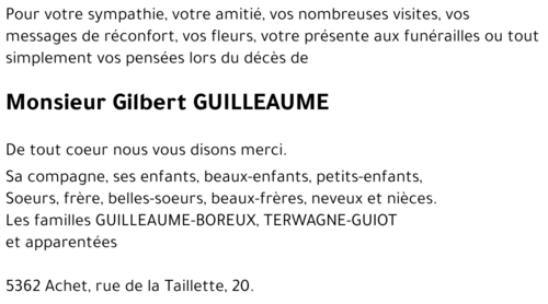 Gilbert GUILLEAUME