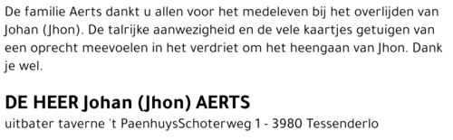 Johan (Jhon) Aerts