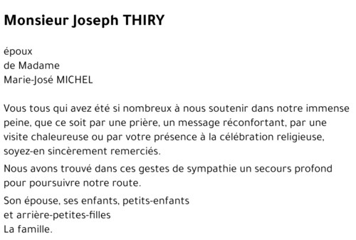 Joseph THIRY