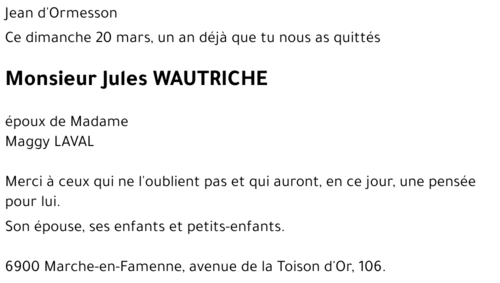 Jules WAUTRICHE