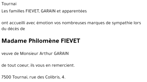 Philomène FIEVET