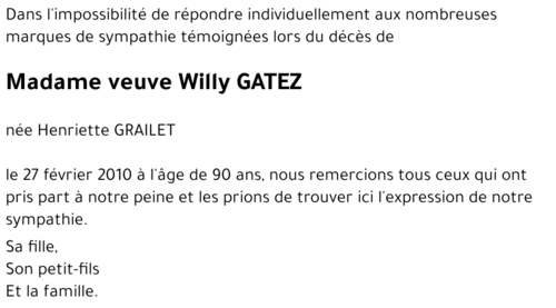 Willy GATEZ