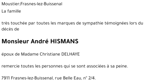 André HISMANS