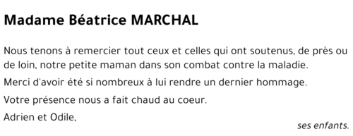 Béatrice MARCHAL