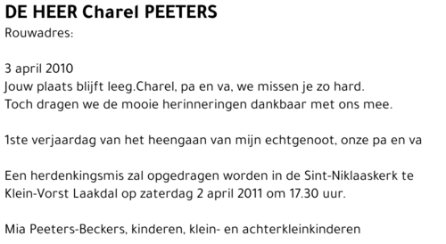 Charel Peeters