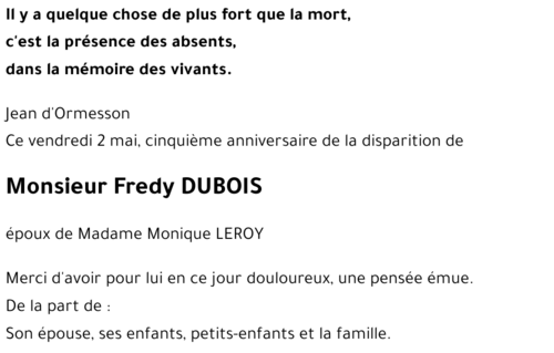 Fredy DUBOIS
