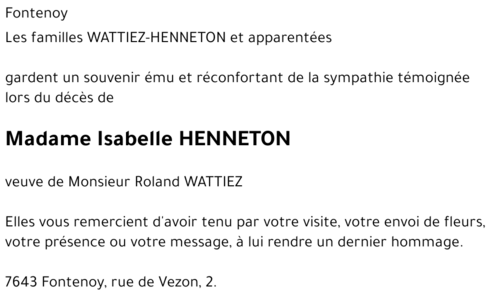 Isabelle HENNETON