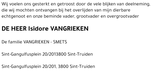 Isidore Vangrieken